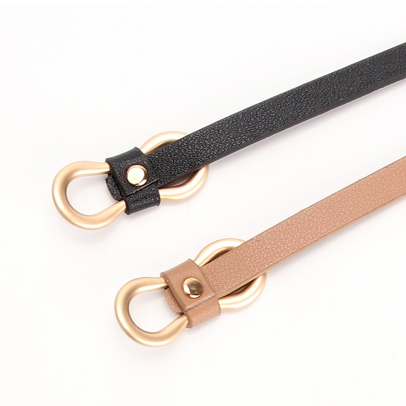 Thắt lưng da PU Haimeikang mỏng phối khóa số 8 thời trang cho nữ