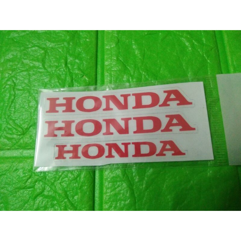 Bộ tem chữ honda màu đỏ