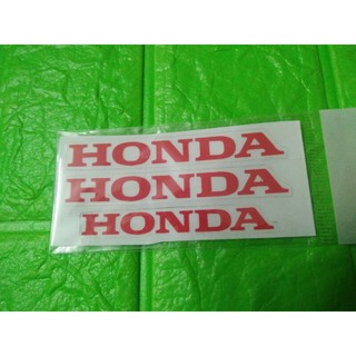 Bộ tem chữ honda màu đỏ