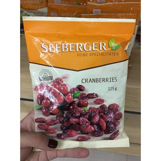 Nam việt quất sấy khô nguyên chất Seeberger 125g