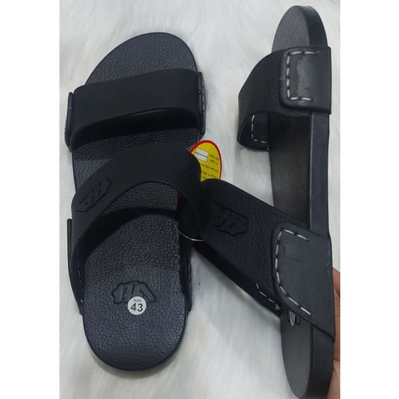 Dép Cao Su 2 Quai Ngang Chỉ May