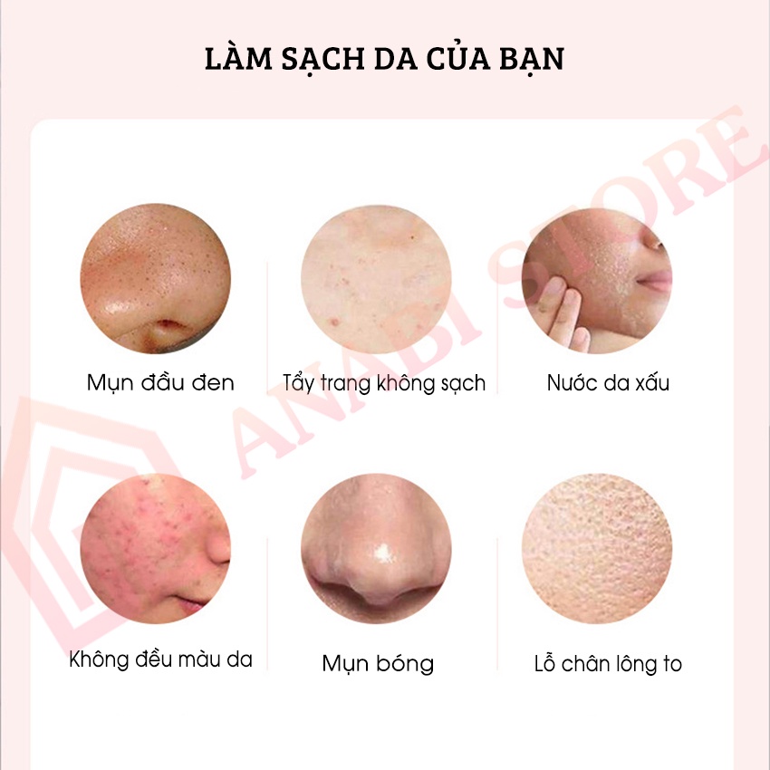 Bàn Chải Đánh Răng Điện Kiêm Máy Rửa Mặt Anabi - Bàn Chải Điện 9 Cấp Độ Hiển Thị LCD