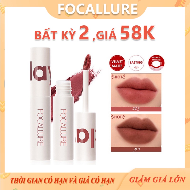 Son kem Focallure sương nhung màu mờ chuyên nghiệp