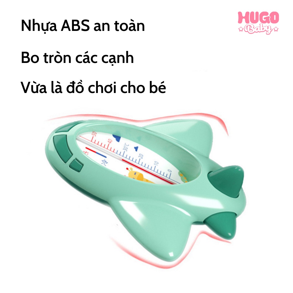 Nhiệt kế đo nước tắm bé Misuta, có cảm biến nhiệt an toàn.