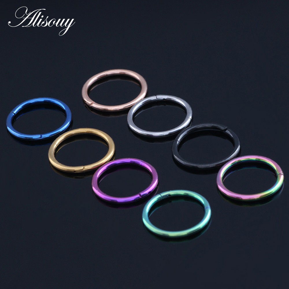 Khuyên Mũi / Môi / Tai / Mũi Bằng Thép Không Gỉ 6-12mm 16g