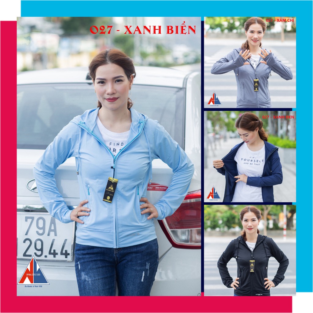 Áo khoác chống nắng nữ, chống tia UV - Áo khoác tập gym thông hơi làm mát 5 trong 1