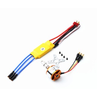 Combo Motor A22122200kv và Bộ điều tốc ESC 30A cho máy bay cánh bằng f22, su27