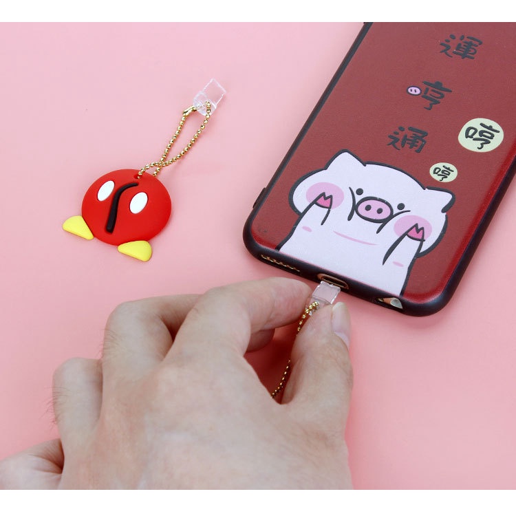 Nút Bịt Chống Bụi Cổng Sạc Điện Thoại Di Động Hình Mông Dễ Thương