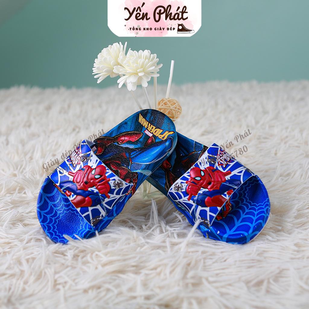 [Ảnh thật] Dép Bé Trai Hình Siêu Nhân Nhện Đủ Size 26-35 (Bé 2-8-9 Tuổi)