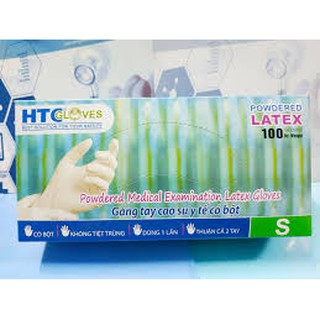 Combo 1 thùng găng tay y tế có bột màu trắng htc s - hàng chính hãng