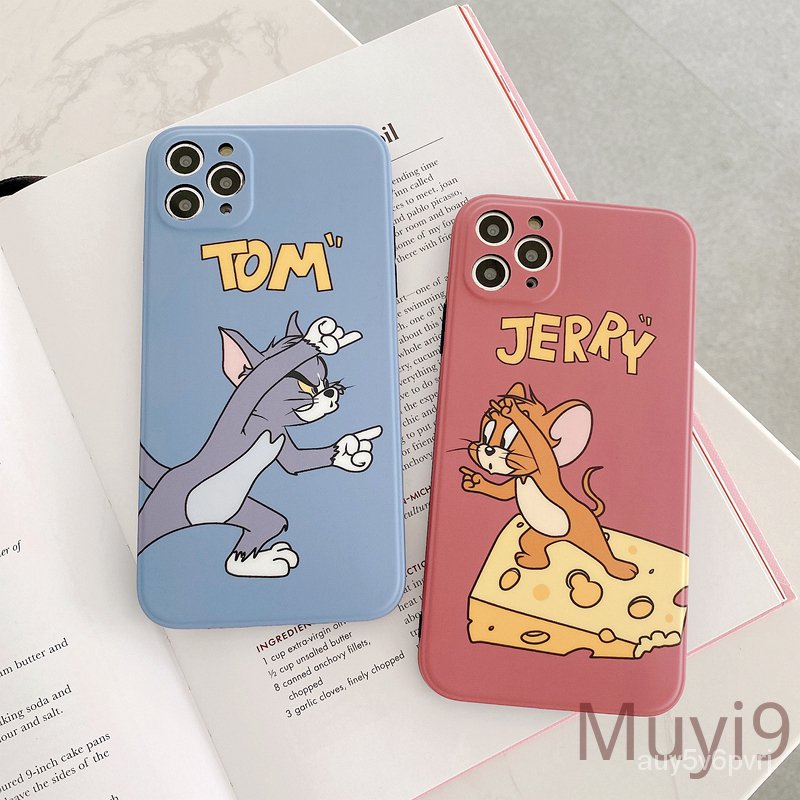 Tất Cả Đều Tại ChỗCouple Shell IPhone Case Ins Personality Creative Fashion Cartoon Funny Tom And Jerry Online Celebrity