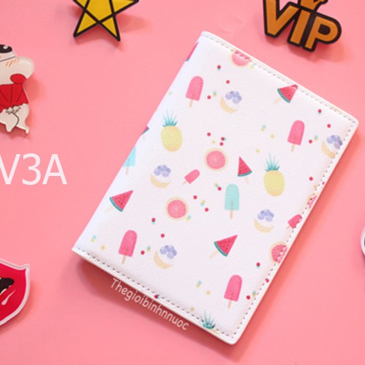 Vỏ Bọc Hộ Chiếu Passport Cover Trái Cây V3