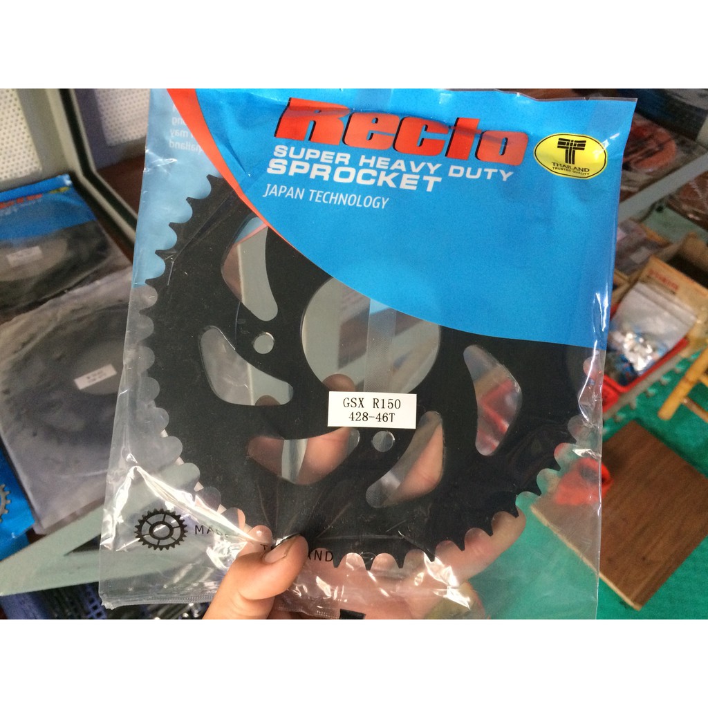 Dĩa tải xe Suzuki GSX r150 46T (Recto Made in Thailand)