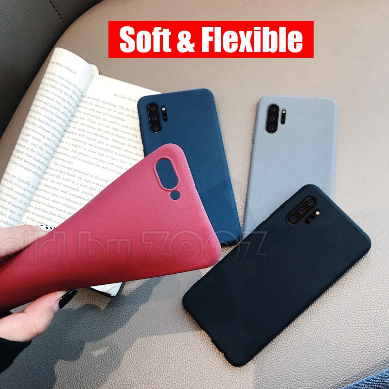 Ốp điện thoại TPU mềm nhám chống dấu vân tay cho Samsung Galaxy Note 10 Lite 9 8 Note10+ Note10 Pro Note10Lite A51 A71