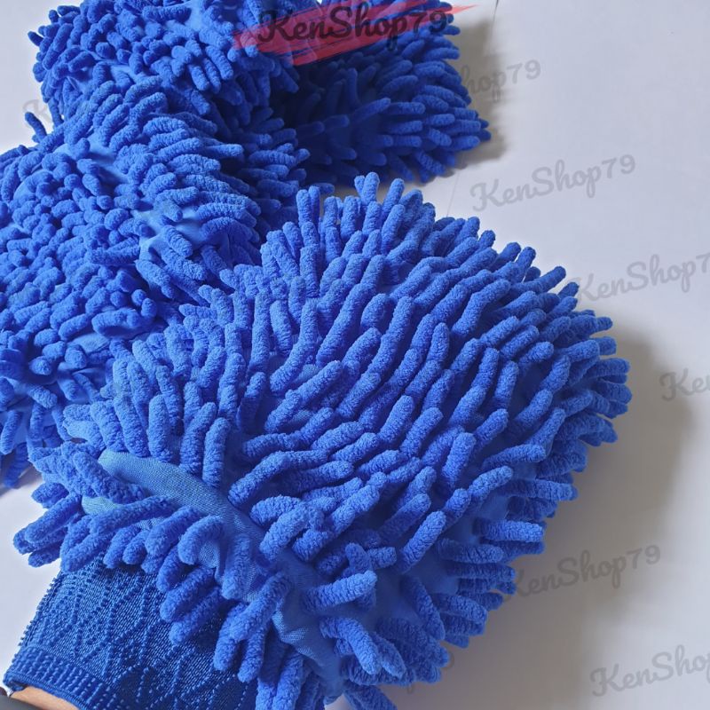 Găng Tay San Hô Microfiber Lau Rửa Ô Tô Xe Máy Siêu Mịn Tiện Dụng