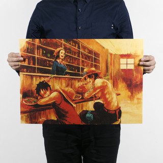 Poster truy nã One Piece nhiều mẫu 51,5 x 36cm