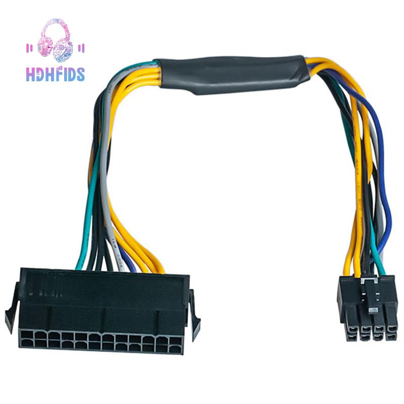 Dây Cáp Chuyển Đổi 24 Pin Sang 8 Pin Atx Psu Cho Dell Optiplex 3020 7020 9020 Precision T1700 12-inch (30Cm)