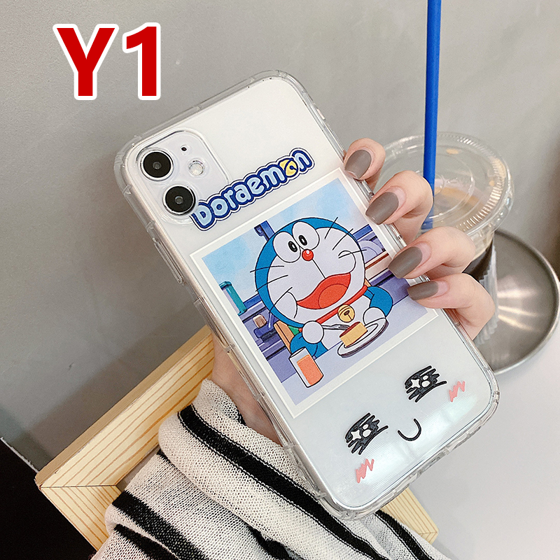 Ốp điện thoại mềm in hình vẽ Doraemon dễ thương dành cho iPhone 11 Pro Max 7 8 Plus XR X XS MAX SE 2020