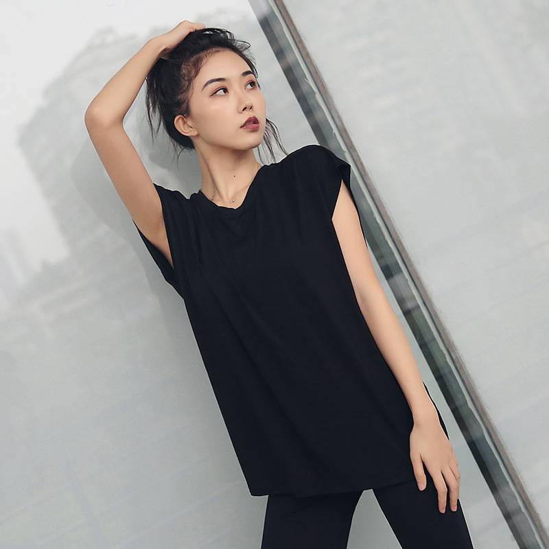 [Hola Yoga] 2021 Short Sleeve Yoga Top with Loose T-shirt and Breathable Back Quick Dry Women Yoga Pilates Gym Activewear COD