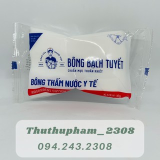 Combo 3 gói BÔNG Y TẾ BẠCH TUYẾT gói 10 gam  - Sạch mịn, thấm nước