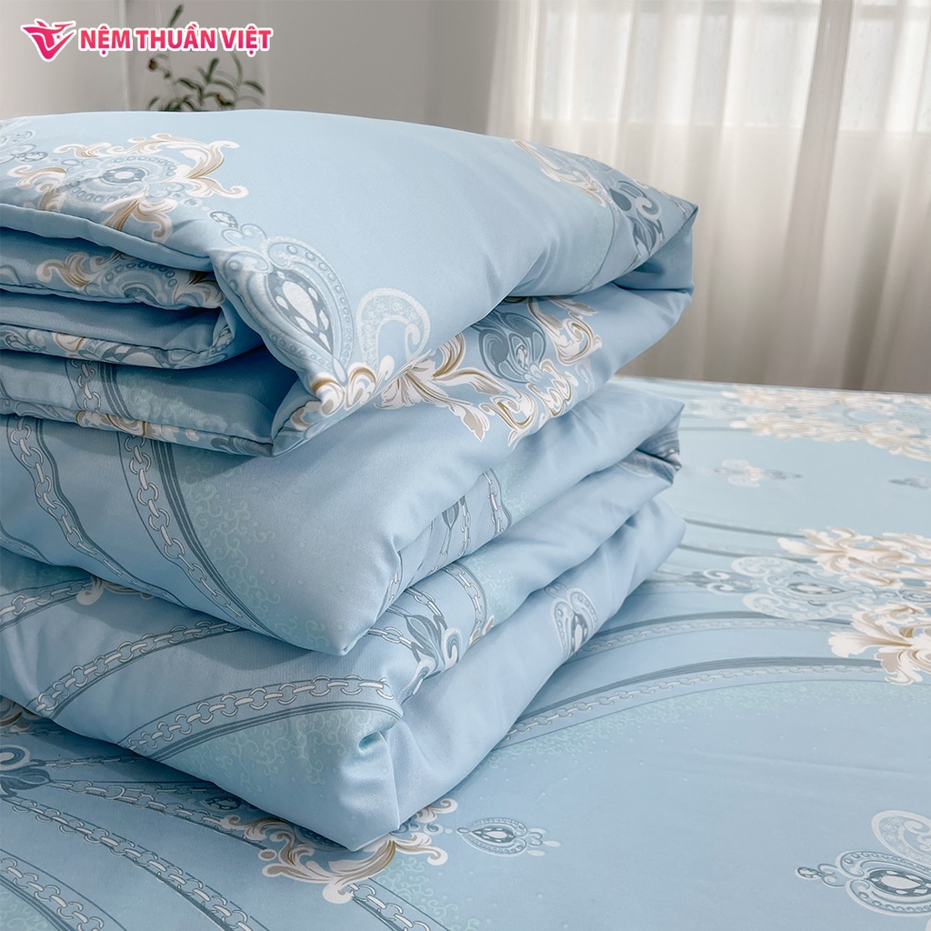 Mền Tencel Thuần Việt Cao Cấp - Xanh Dương TVM13 - Kích Thước 180x200