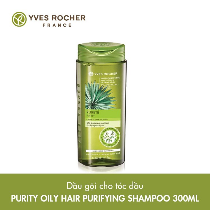 [CHÍNH HÃNG] Dầu Gội Dành Cho Tóc Dầu Yves Rocher Purity Oily Hair Purifying Shampoo 300ml