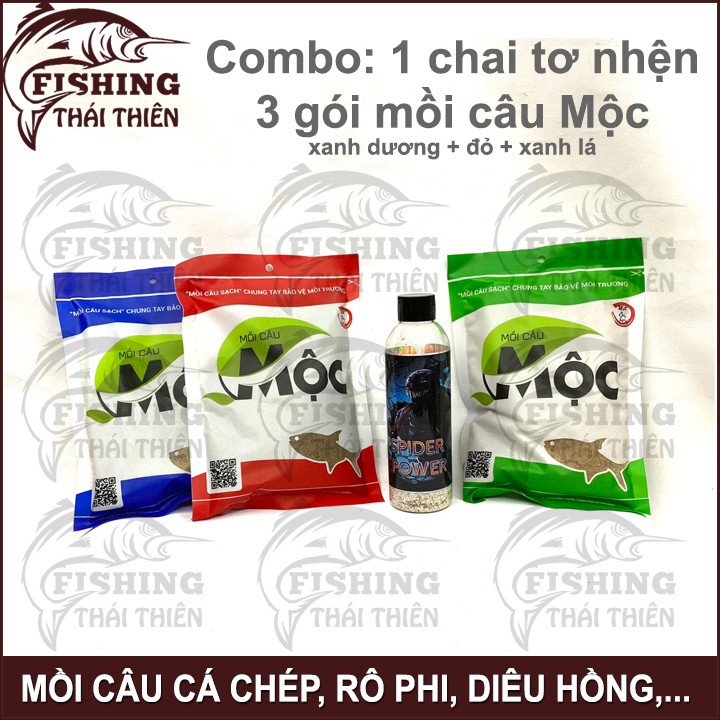 Combo 3 gói mồi câu cá Mộc