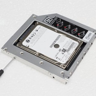 CaddyBay nhôm loại dày 12,7mm và mỏng 9,5mm cho Laptop lắp 2 ổ cứng 95