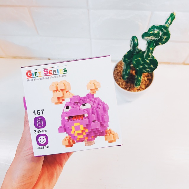 Mini Block | Đồ chơi xếp lego | - Koffing (pokemon) -  339 pcs