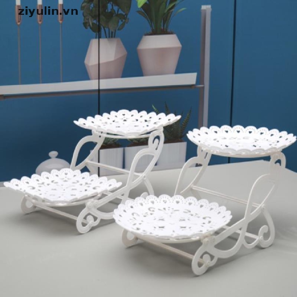Set 1 / 2 Khay Đựng Bánh Cupcake / Snack / Trái Cây Ba Tầng Sáng Tạo