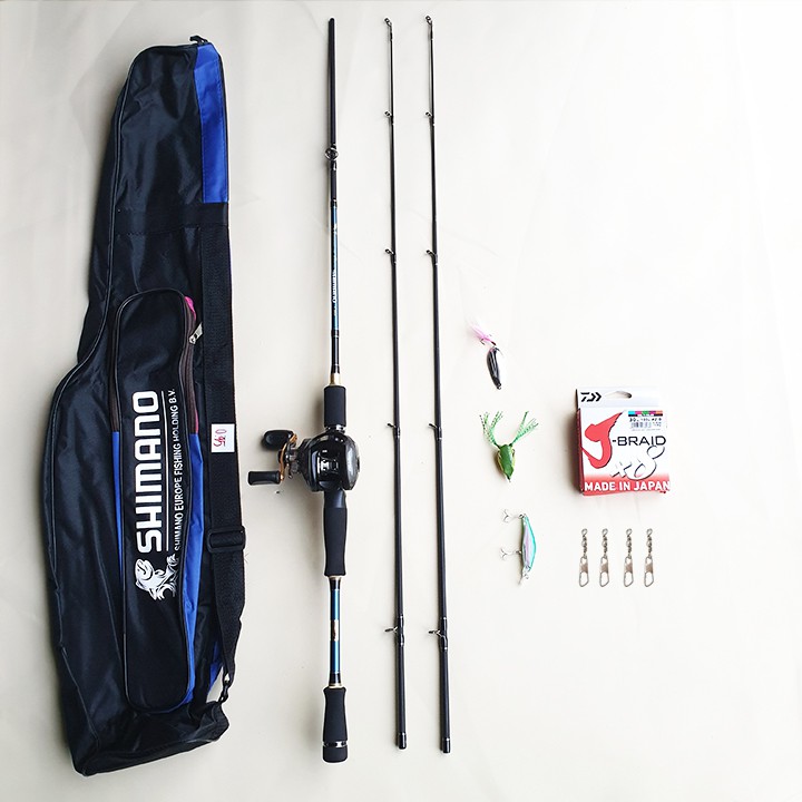 Bộ Cần Câu Lure Shimano máy ngang 2 ngọn