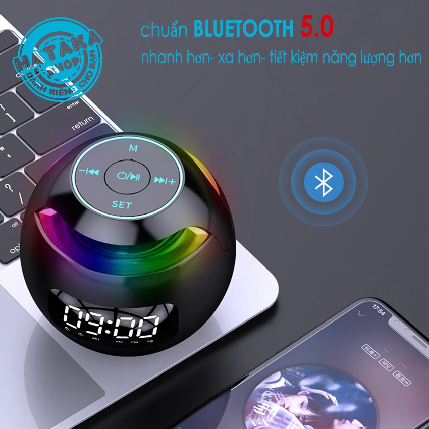 Loa trứng bluetooth G90-S kiêm đồng hồ và báo thức