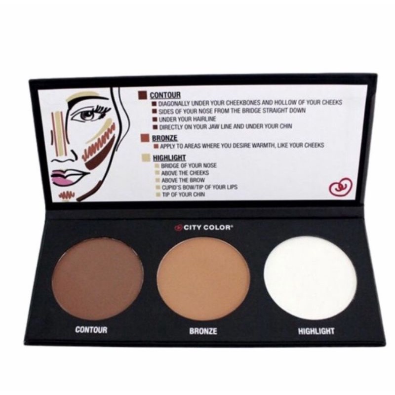 BẢNG TẠO KHỐI 3 Ô CITY COLOR CONTOUR EFFECTS PALETTE