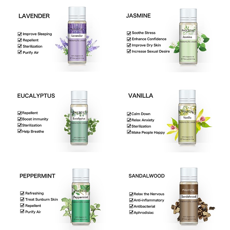 Tinh dầu thơm PHATOIL 15ml bằng gỗ đàn hương tự nhiên
