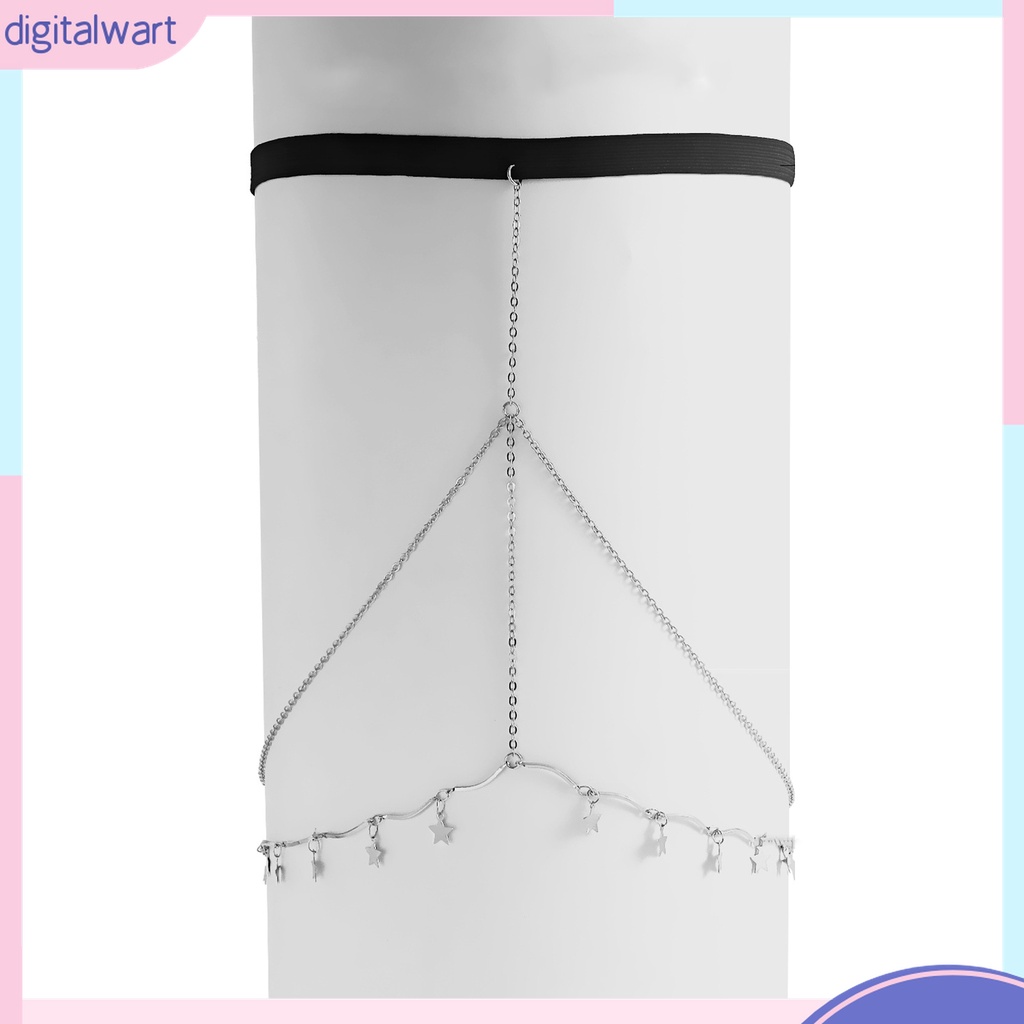 {digitalwart} Dây Xích Cơ Thể Nhiều Lớp Tua Rua Bắt Mắt Hình Học Có Thể Điều Chỉnh Trang Trí Đầm Quyến Rũ Cho Nữ Chuỗi Đeo Đùi Đi Biển