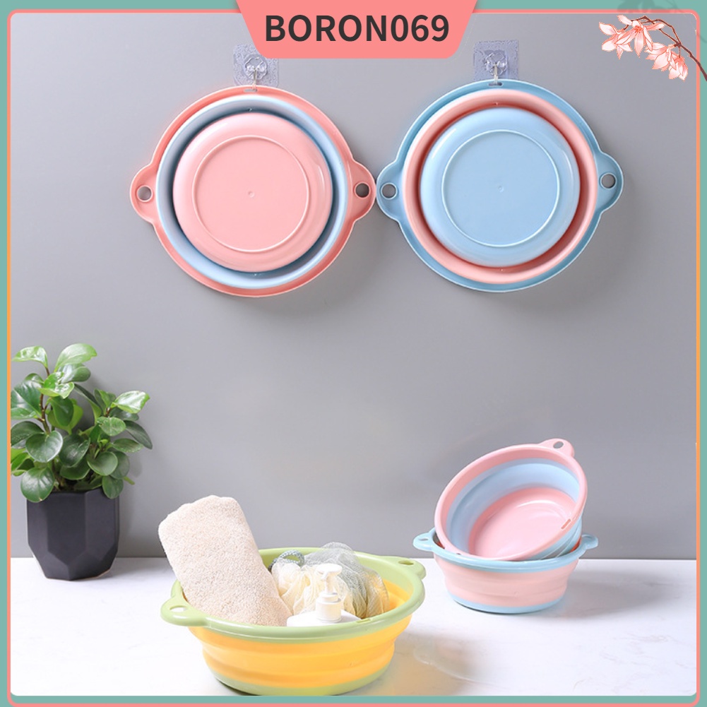 Chậu rửa có thể gập lại Thiết kế Di động Chất liệu TPR PP bền bề mặt bóng Bề chịu mài mòn Boron069