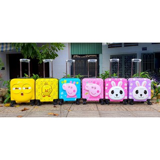 VALI VỊT VUÔNG, HEO PEPPA VUÔNG, MINION, SƯ TỬ, KHỦNG LONG, HƯƠU CAO CỔ, MÈO size 18inch