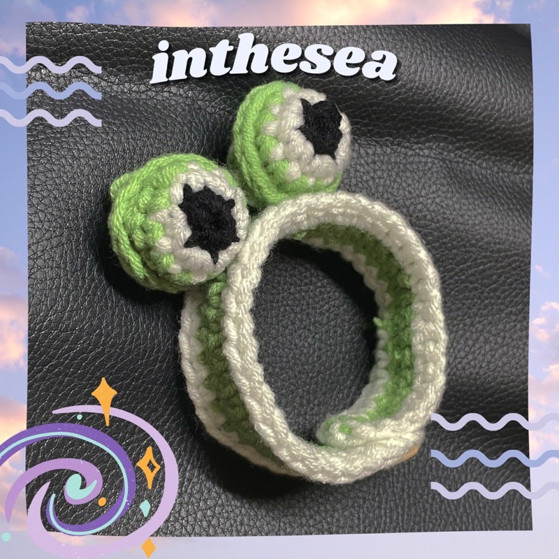 Vòng Tay Đan Len Hình Chú Ếch Đáng Yêu Nhiều Màu