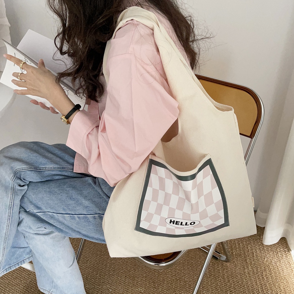 Túi tote vải đựng doll đáng yêu