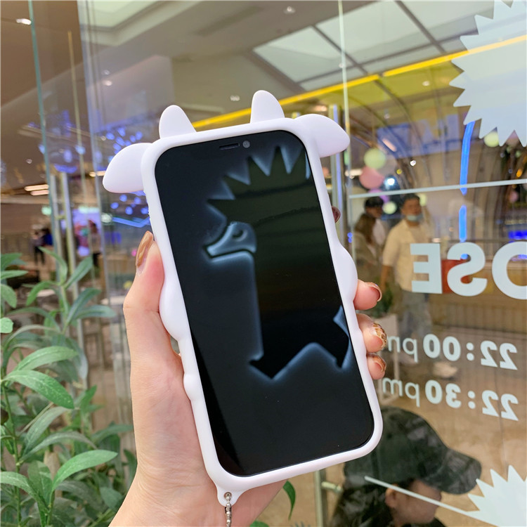 Ốp điện thoại bằng silicon có dây treo cho iphone 11pro 11 Pro Max 7 8plus X Xr Xs Max SE2 12 Pro Max 12 Mini