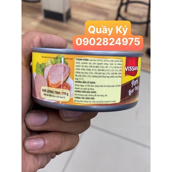 Pate Thịt Heo Vissan hộp 170gr