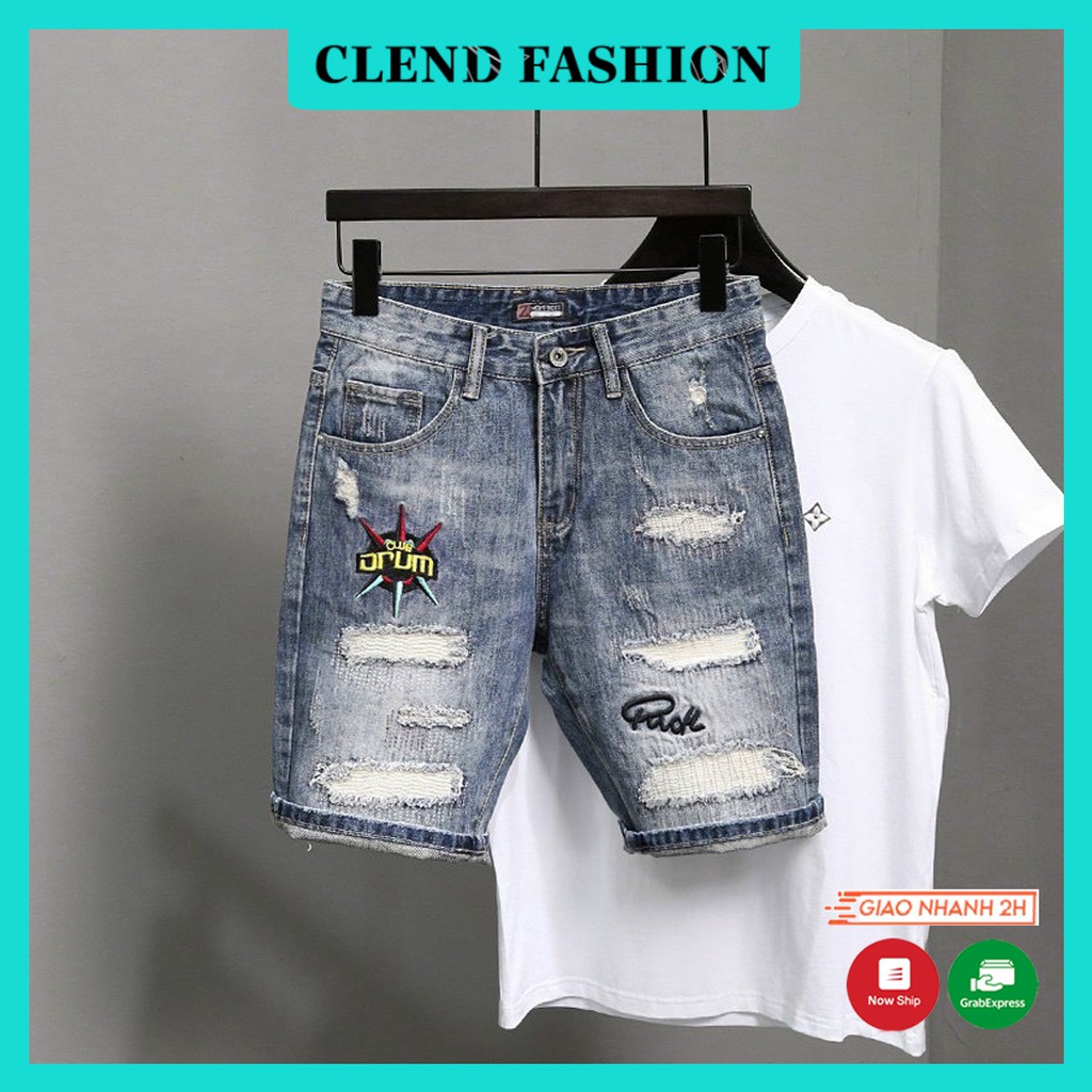 Quần Short , Quần Sọt Jean Nam Clend Fashion Chất Liệu Demin Co giãn Thoáng Mát Thời Trang Cao Cấp QE46 | BigBuy360 - bigbuy360.vn