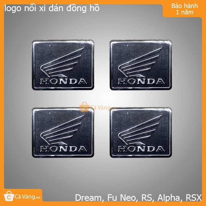 Logo xi trang trí đồng hồ xe máy chữ nỗi Honda và biểu tượng cánh chim