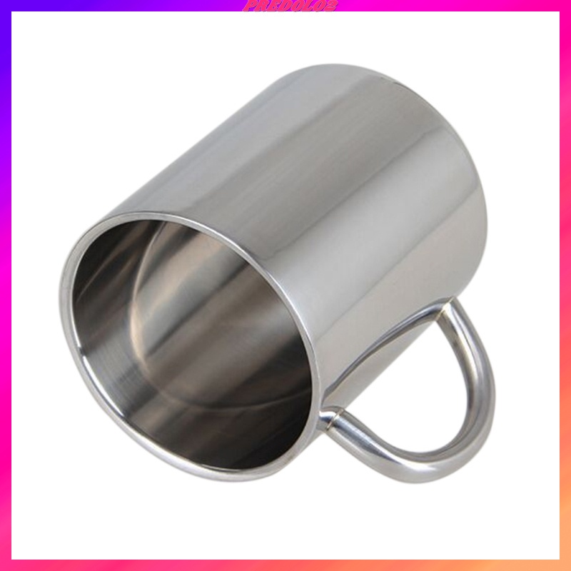 Cốc cách nhiệt inox hai lớp 220ml uống trà nước giải khát