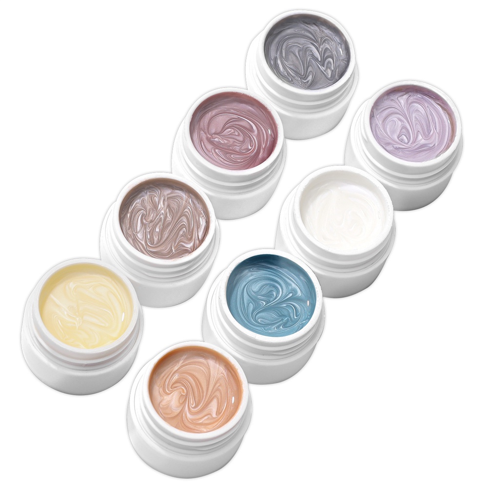 Hàng Có Sẵn Monja Bộ 8 Sản Phẩm Chỉ Ngọc Trai Vỏ Keo Chỉ Sơn Móng Tay Gel Móng Tay Màu Ngọc Trai Ánh Nhũ Siêu Nhỏ Sơn Móng Tay Thanh Toán Khi Nhận Hàng