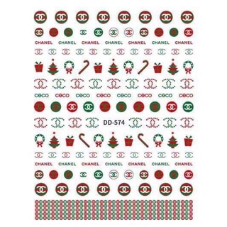 Hình dán móng,sticker nail hình thương hiệu