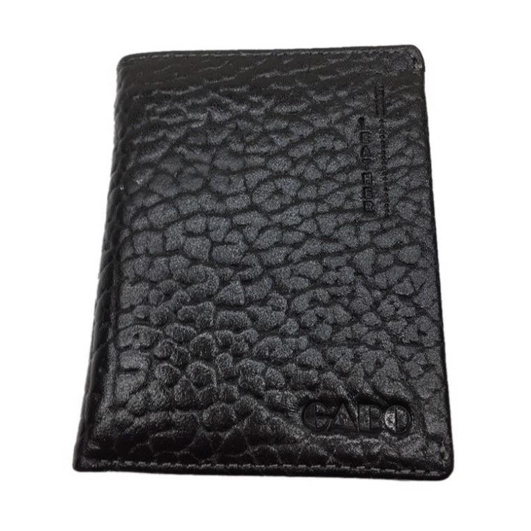 Ví nam da bò vân voi kiểu đứng hiệu MODEL VDB3041 đen hàng vnxk ❤️FREESHIP❤️