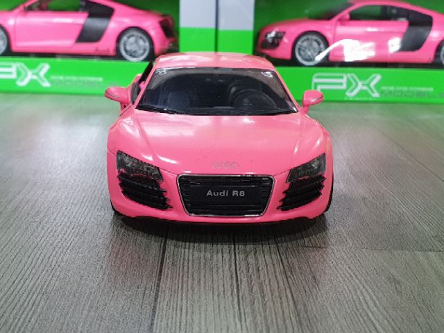 Xe Mô Hình Audi R8 V10 1:24 Welly sản xuất / Màu hồng