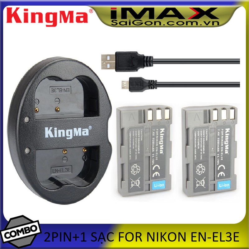 PIN SẠC KINGMA CHO PIN NIKON EN-EL3E