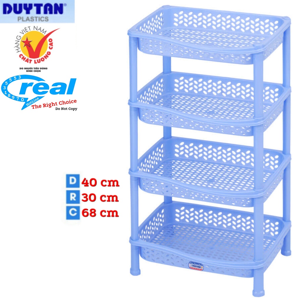 Kệ chén nhựa duy tân nhí 4 tầng